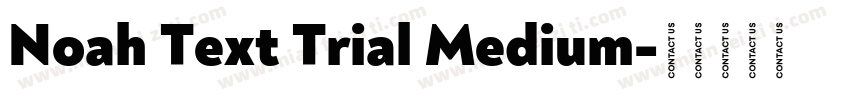 Noah Text Trial Medium字体转换